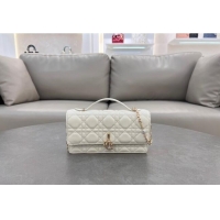 Grade Design Dior My Dior Mini Bag in Cannage Lambskin with Pearl 0980 White