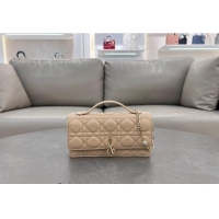 Good Quality Dior My Dior Mini Bag in Cannage Lambskin with Pearl 0980 Light Beige