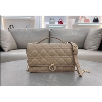 Best Price Dior My Dior Top Handle Bag in Cannage Lambskin 0997 Biscuits Beige 2024