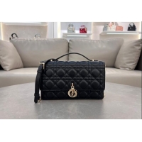 Buy New Cheap Dior My Dior Top Handle Bag in Cannage Lambskin 0997 Black 2024