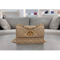 Best Grade Dior Miss Caro Mini bag in Macrocannage Lambskin 5169 Biscuits Beige 2024