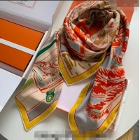 Discount Hermes Rayures d'Ete Cashmere & Silk Sqaure Shawl Scarf 140cm 0130 Yellow 2024