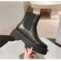 Top Grade Celine Calfskin Platform Ankle Boots 5cm Black 1011120