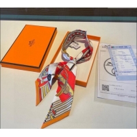 Promotional Hermes Silk Bandeau Scarf 5x86cm 0304 Orange 2024