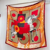 Best Price Hermes Cavalier en Formes Sqaure Scarf 90x90cm 3163 Orange 2024