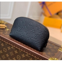 Top Grade Louis Vuitton Cosmetic Pouch in Monogram Leather M47515 Black