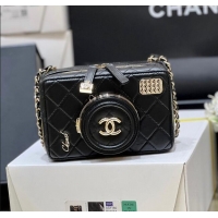 Traditional Discount Chanel Lambskin Camera Bag AS4817 Black 2024 Top Quality