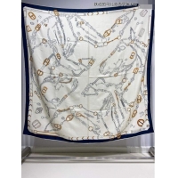 Top Design Hermes Cashmere & Silk Sqaure Shawl Scarf 140cm H8636 Beige/Blue 2024