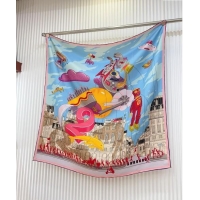 Famous Brand Hermes Parade Silk Sqaure Scarf 90x90cm 1086 Pink 2024