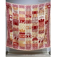 Low Price Hermes Twilly au Bloc Liste Vernie Cashmere Shawl Scarf 140cm H1093 Red 2024