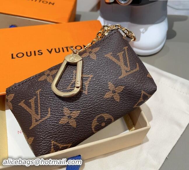 New Fashion Louis Vuitton Monogram Key Pouch 1129 Brown 2024