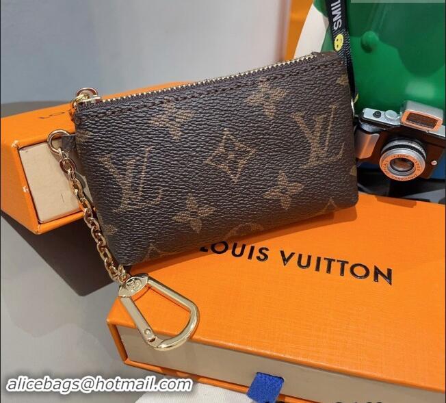 New Fashion Louis Vuitton Monogram Key Pouch 1129 Brown 2024