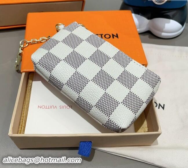  Free Shipping Louis Vuitton Damier Azur Key Pouch 1129 2024