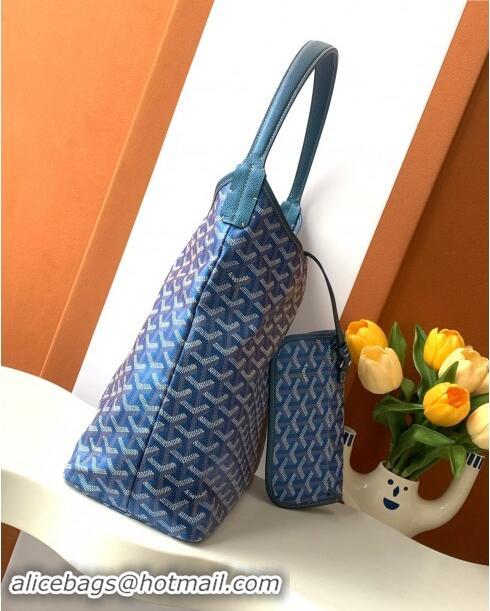 Best Quality Goyard Boheme Hobo Bag 020224 Pearly Blue 2024