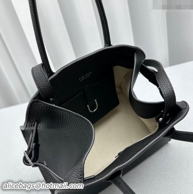 Best Quality The Row Soft Margaux 10 Bag in Grained Leather 1831 Black 2023