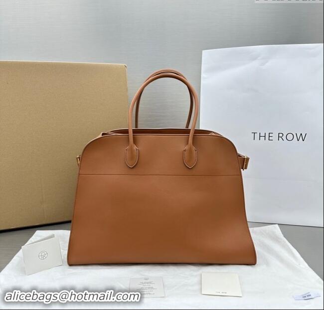 Super Quality The Row Soft Margaux 15 Bag in Leather 1831 Brown 2023