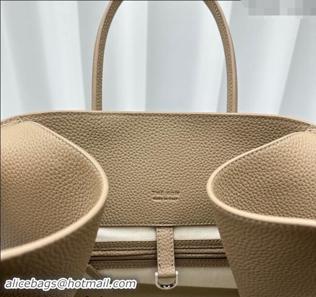 Grade Quality The Row Margaux 17 Large Tote Bag in Grained Leather 1831 Beige 2024