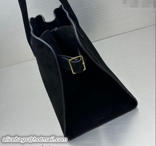 Traditional Specials The Row Margaux 17 Large Tote Bag in Suede 1831 Black 2024