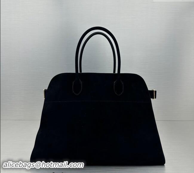 Traditional Specials The Row Margaux 17 Large Tote Bag in Suede 1831 Black 2024