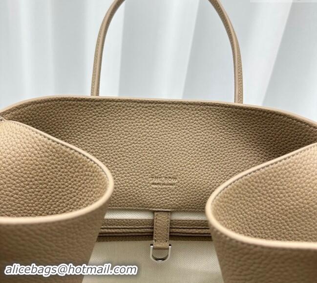 Good Product The Row Margaux 15 Medium Tote Bag in Lichee-Grained Leather 1831 Beige 2024