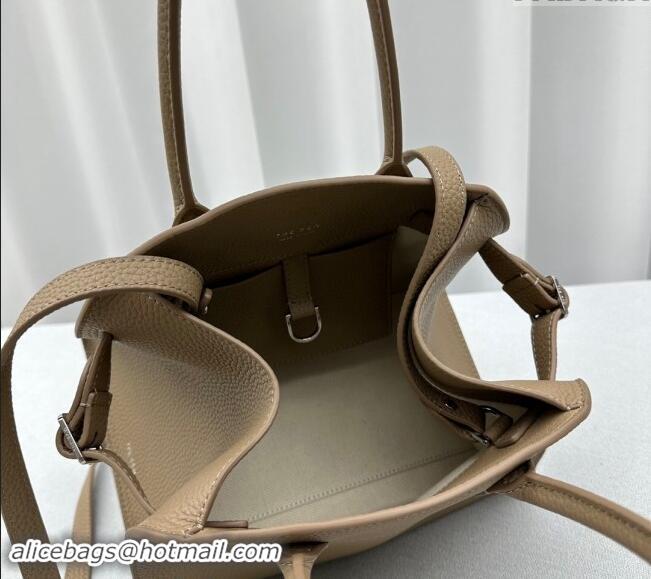 Grade Design The Row Margaux 10 Small Tote Bag in Lichee-Grained Leather 1831 Beige 2024