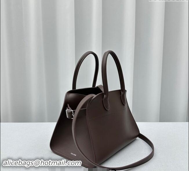 Classic Specials The Row Margaux 10 Small Tote Bag in Smooth Leather 1831 Chocolate 2024