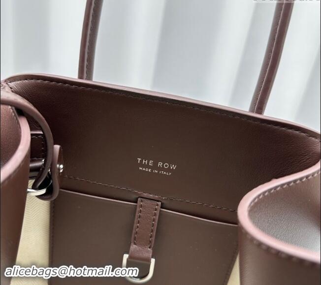 Classic Specials The Row Margaux 10 Small Tote Bag in Smooth Leather 1831 Chocolate 2024