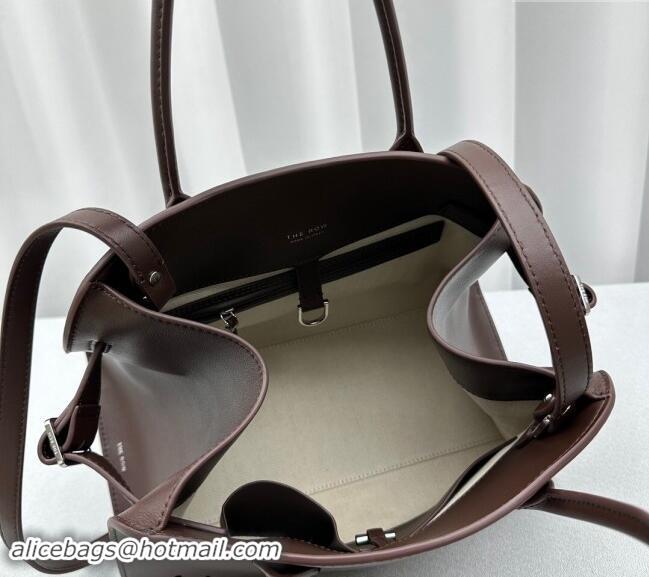 Traditional Specials The Row Margaux 12 Tote Bag in Smooth Leather 1833 Chocolate 2024