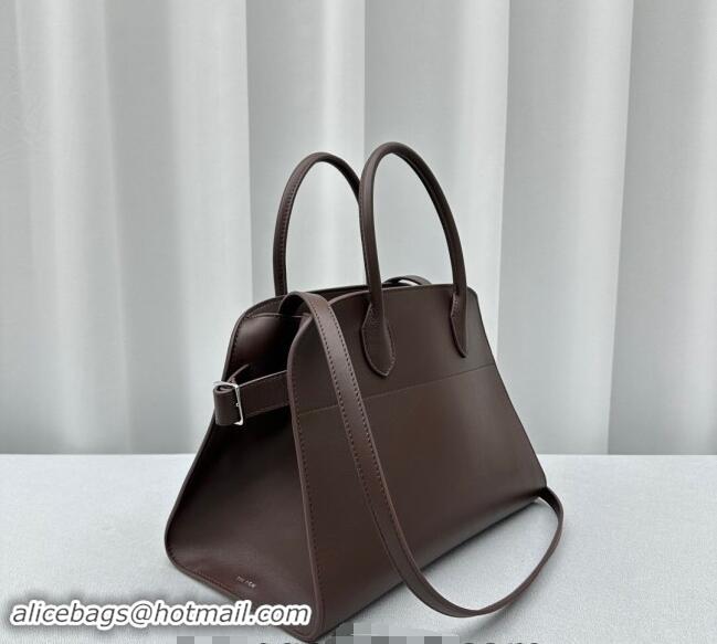 Traditional Specials The Row Margaux 12 Tote Bag in Smooth Leather 1833 Chocolate 2024