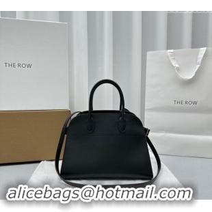 Good Taste The Row Margaux 12 Tote Bag in Smooth Leather 1833 Black 2024