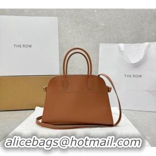 Pretty Style The Row Margaux 12 Tote Bag in Smooth Leather 1833 Brown 2024