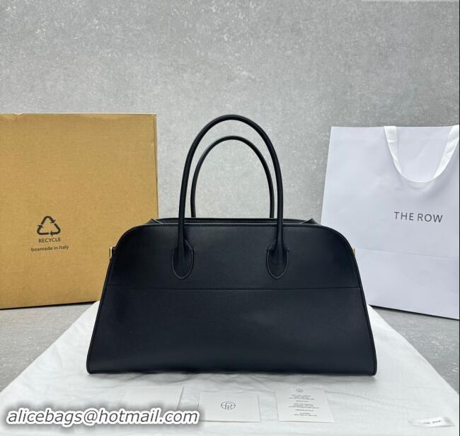 Market Sells The Row EW Margauxdf Tote Bag in Smooth Leather 1828 Black 2024