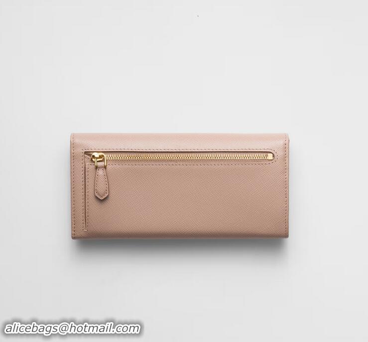 Buy Promotional Prada Large Saffiano Leather Wallet 1MH132 Pink