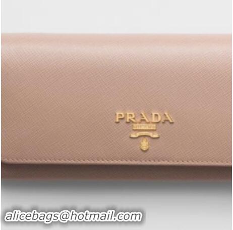 Buy Promotional Prada Large Saffiano Leather Wallet 1MH132 Pink