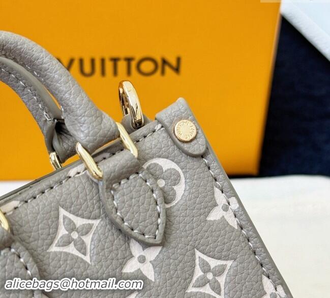 Super Quality Louis Vuitton Micro Bag On The Go Charm M02133 Grey/White 2024