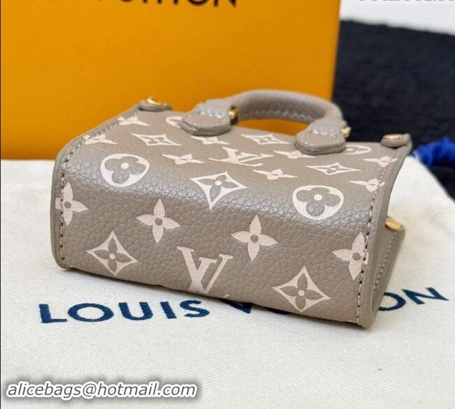 Super Quality Louis Vuitton Micro Bag On The Go Charm M02133 Grey/White 2024