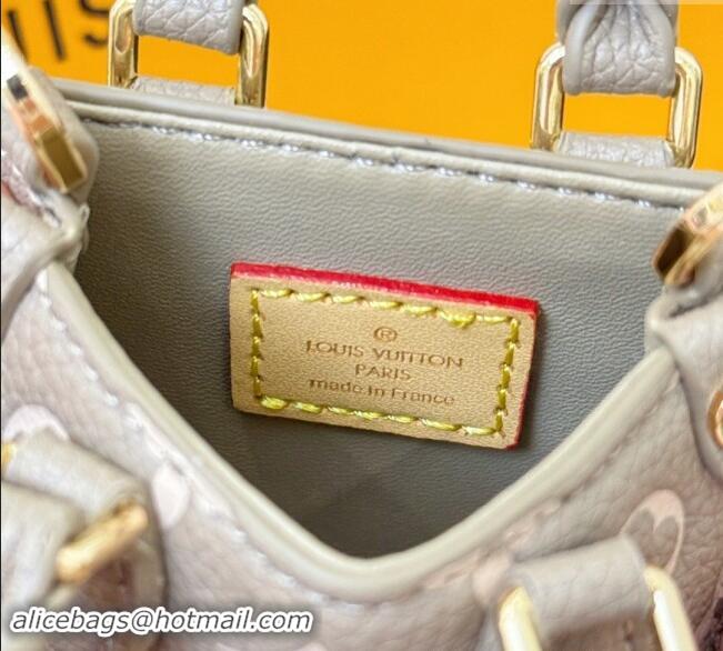 Super Quality Louis Vuitton Micro Bag On The Go Charm M02133 Grey/White 2024