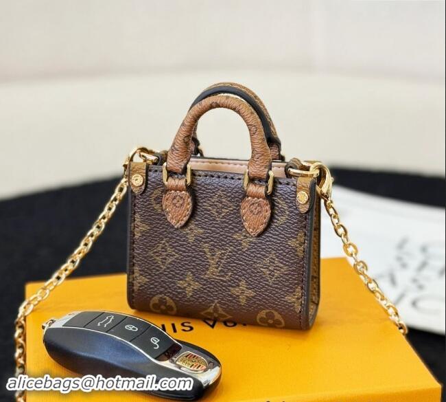 Inexpensive Louis Vuitton Micro Bag On The Go Charm Monogram M02133 Brown 2024