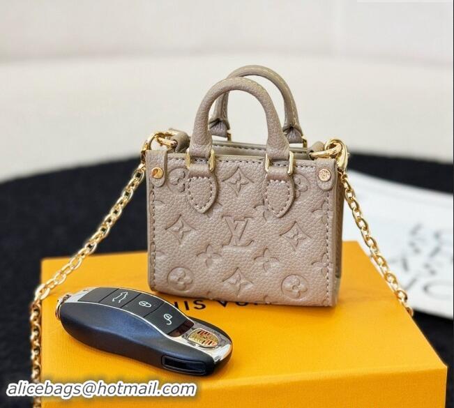 Traditional Discount Louis Vuitton Micro Bag On The Go Charm M02133 Grey 2024