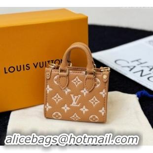 Good Taste Louis Vuitton Micro Bag On The Go Charm M02133 Light Brown 2024