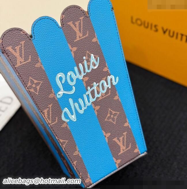 Reasonable Price Louis Vuitton LV Flower Popcorn Basket 1202 Blue 2024