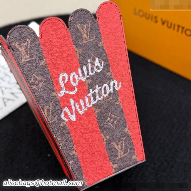 Good Looking Louis Vuitton LV Flower Popcorn Basket 1202 Red 2024