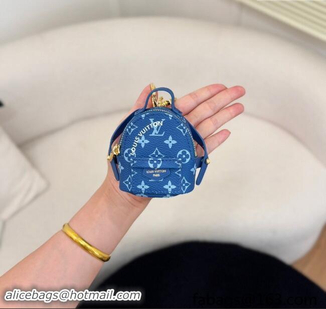 Buy Fashionable Louis Vuitton Micro Backpack Bag Charm 1202 Blue 2024