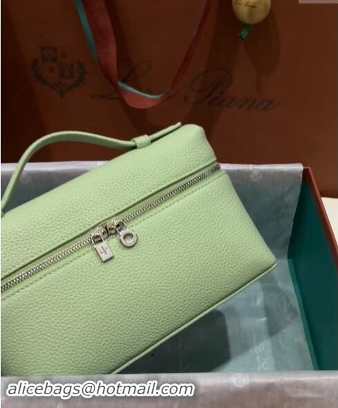 Buy Discount Loro Piana Extra Pocket Pouch L19 in Calfskin L9011 Light Green 2023