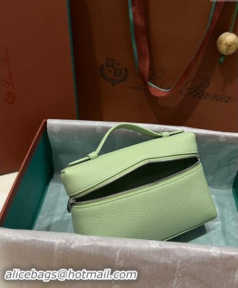 Buy Discount Loro Piana Extra Pocket Pouch L19 in Calfskin L9011 Light Green 2023