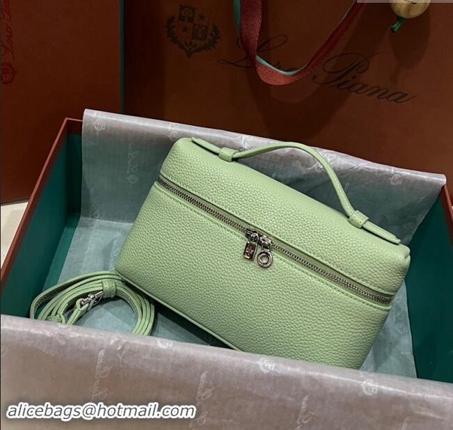 Buy Discount Loro Piana Extra Pocket Pouch L19 in Calfskin L9011 Light Green 2023