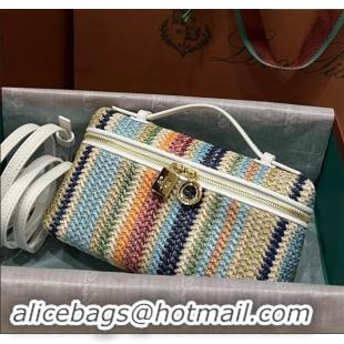 Cheap Design Loro Piana Extra Pocket Pouch L19 in Striped Linen L9012 Multicolor 2023