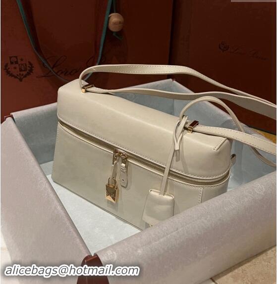 New Fashion Loro Piana Extra Bag in Smooth Leather 1010 White 2023