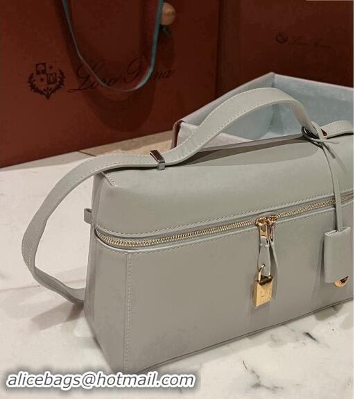 Best Price Loro Piana Extra Bag in Smooth Leather 1010 Light Grey 2023