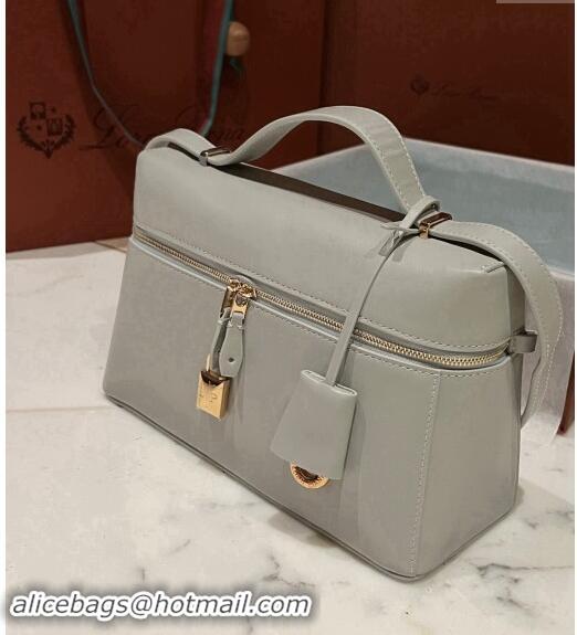 Best Price Loro Piana Extra Bag in Smooth Leather 1010 Light Grey 2023